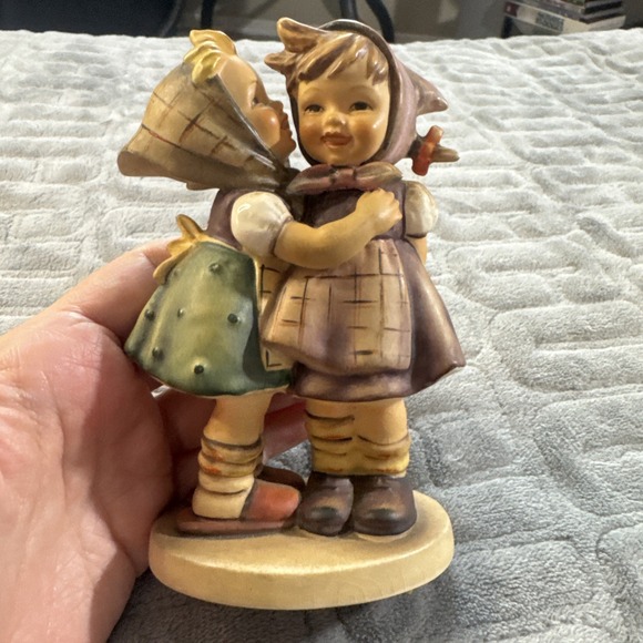 Vintage Goebel Hummel Figurines # 196/0 Telling her a Secret TMK 4 - Picture 1 of 14